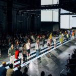 adidas runway presentation in an industrial event space