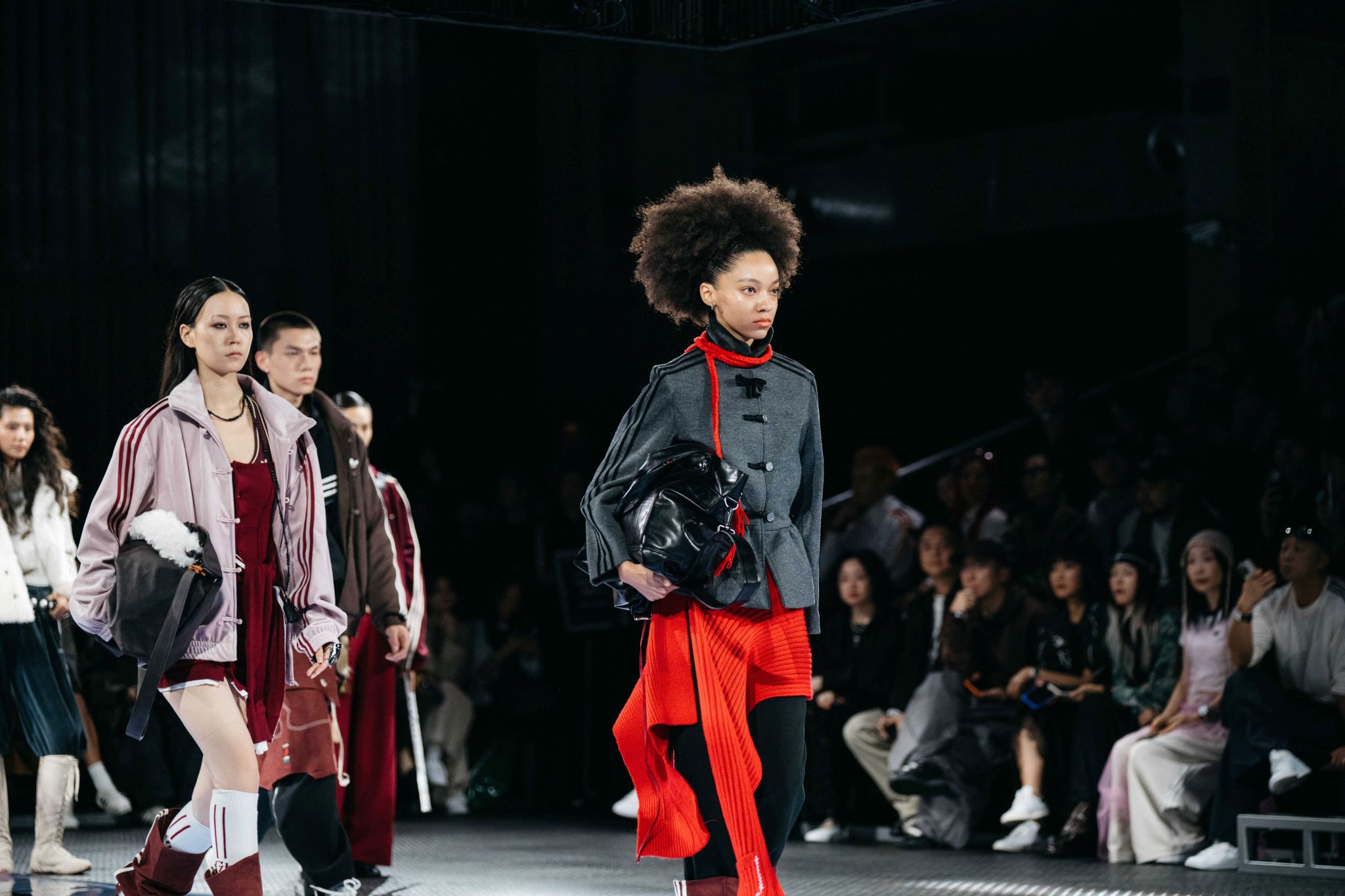Locally created adidas and Y-3 looks on the Shanghai runway
