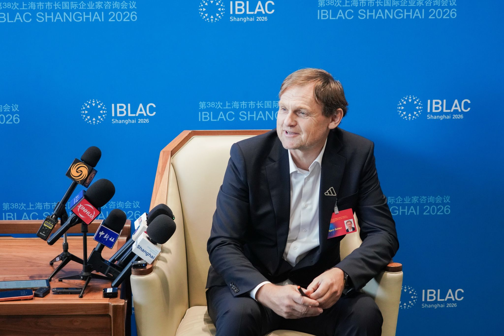 Bjørn Gulden at the Shanghai business leaders’ meeting