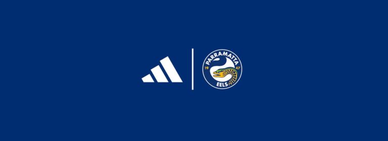 Official adidas and Parramatta Eels partnership announcement graphic
