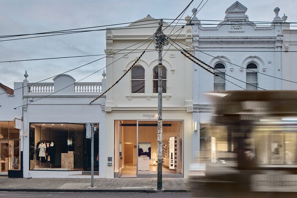 New Aesop storefront on High Street in Armadale, Melbourne