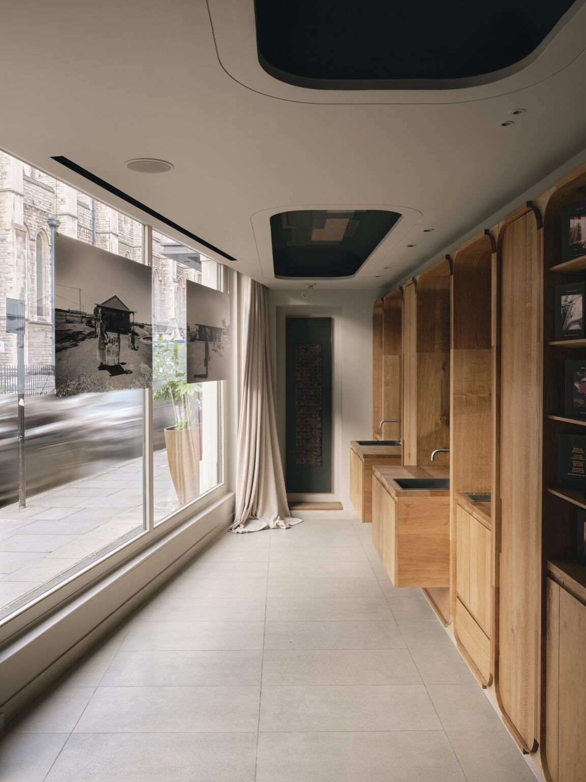 Aesop Marylebone interior with photographs along the window
