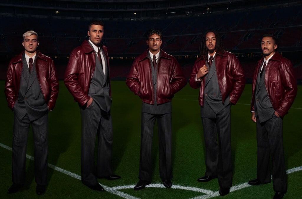 FC Barcelona players in AMIRI formalwear campaign
