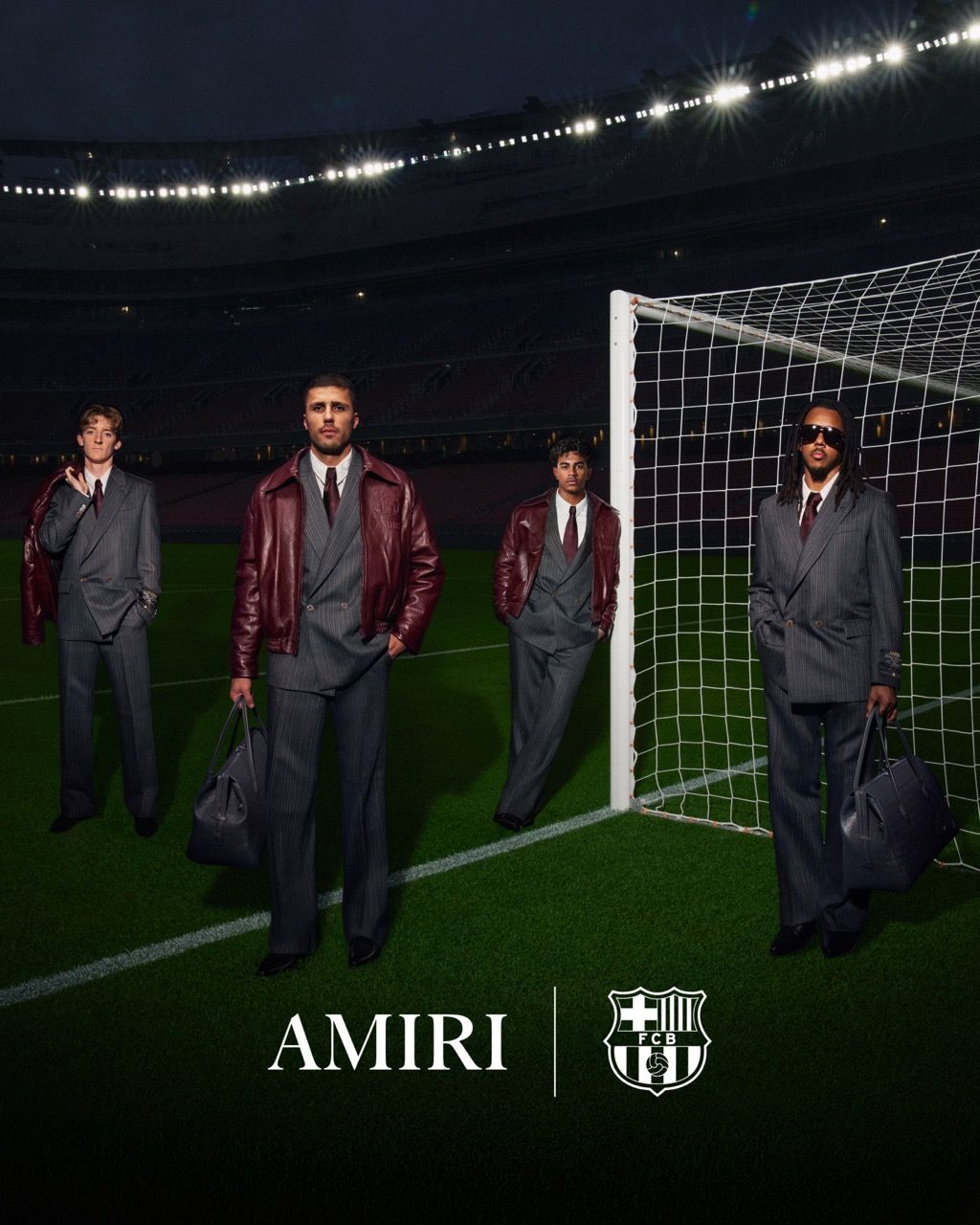 AMIRI FC Barcelona campaign on the pitch