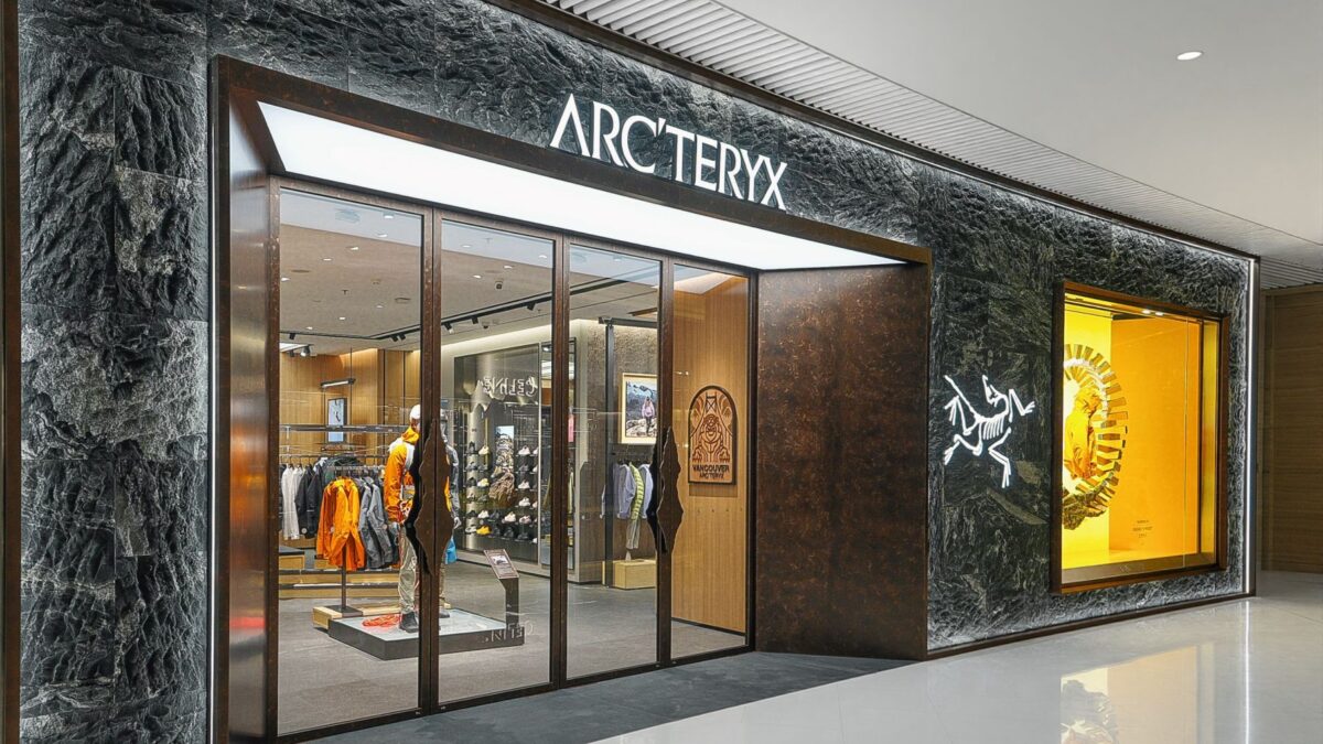 Arc’teryx store entrance at Center 66 in Wuxi