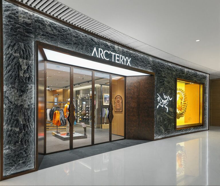 Arc’teryx store entrance at Center 66 in Wuxi