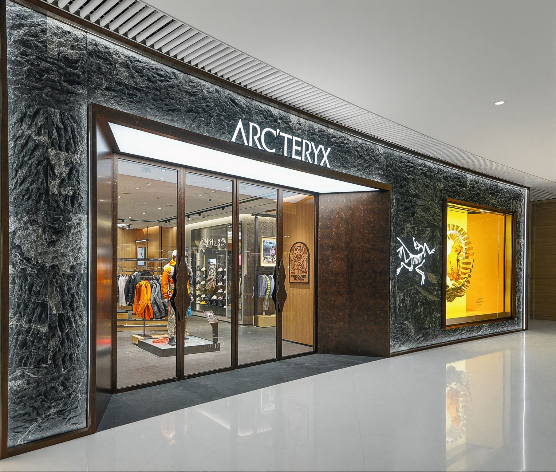 Arc’teryx store entrance at Center 66 in Wuxi