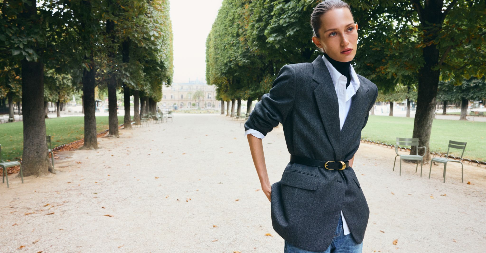 Aritzia fashion campaign photograph accompanying its second-quarter fiscal 2027 results