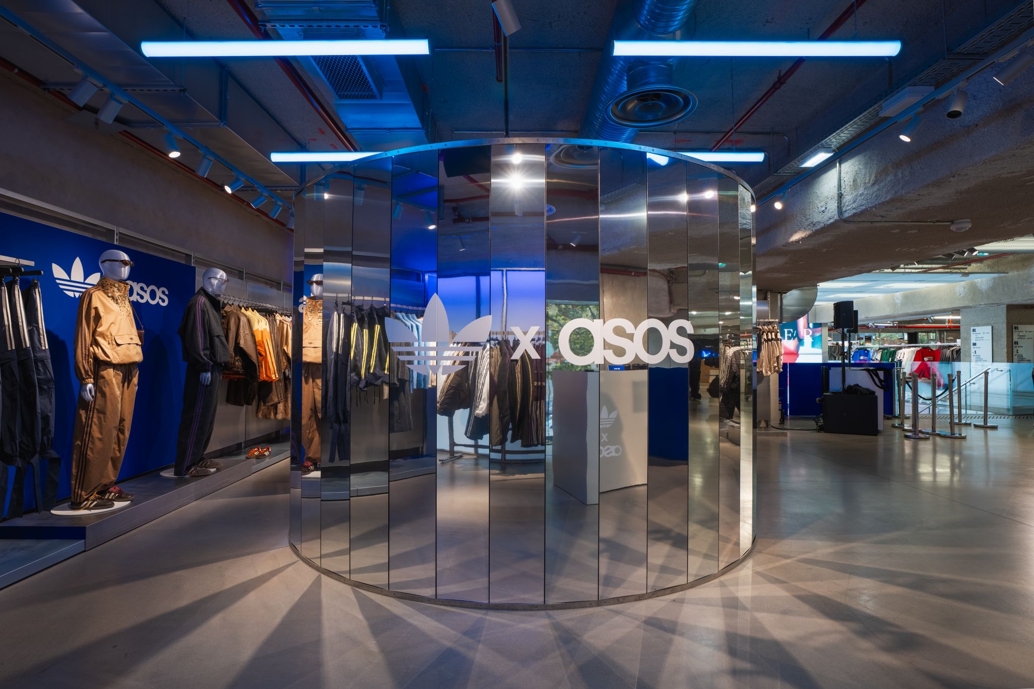 Collection 05 displays inside the adidas Paris store