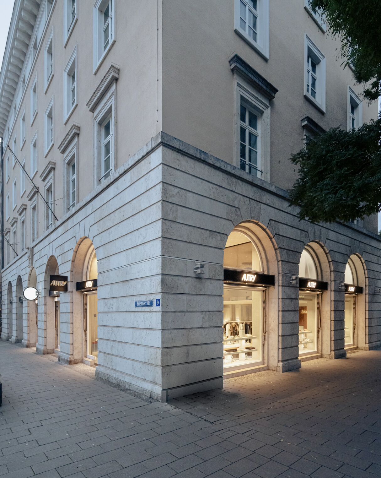 Autry Munich boutique storefront and retail setting