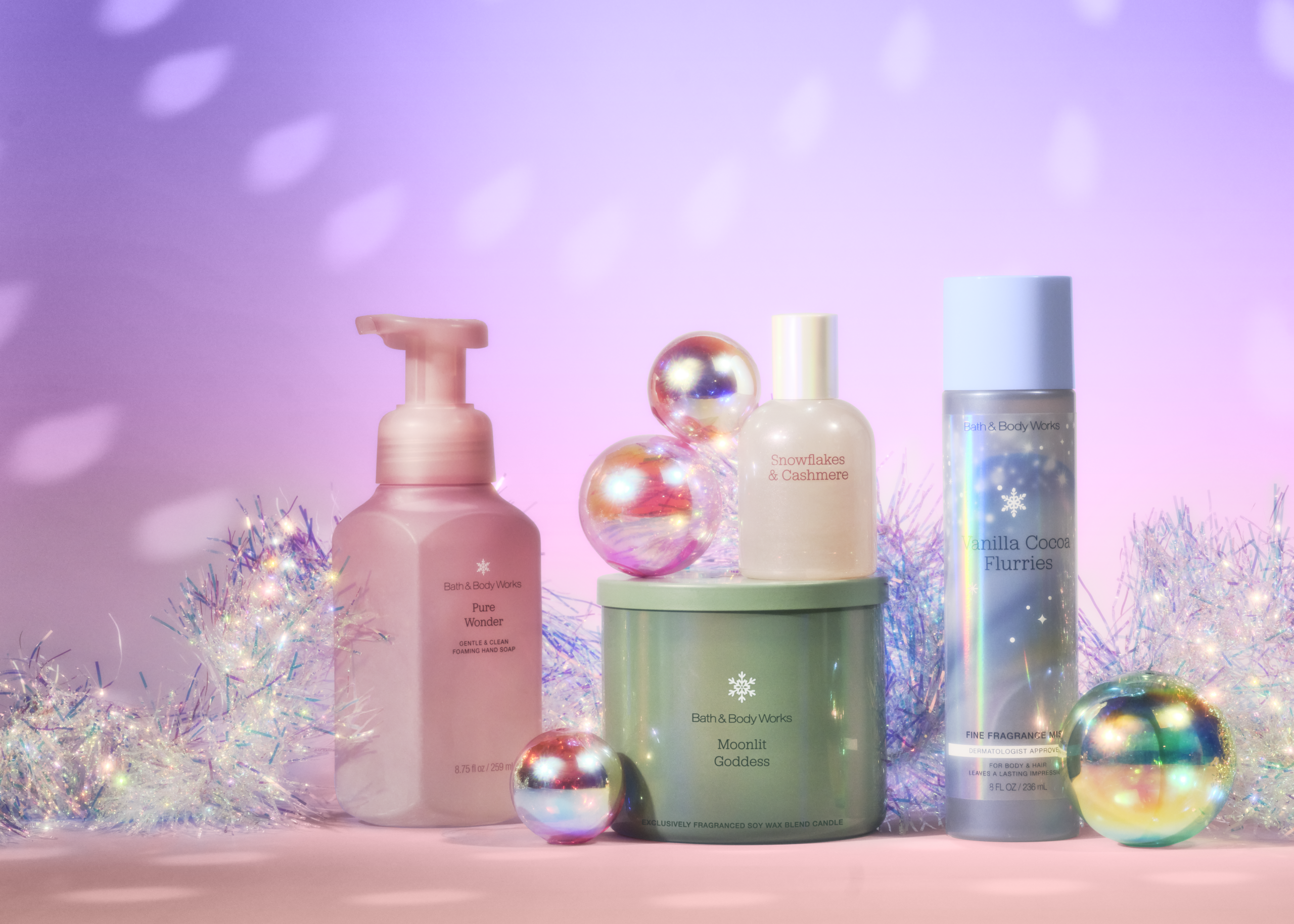 Bath & Body Works seasonal fragrance products in the Season of Wonder campaign
