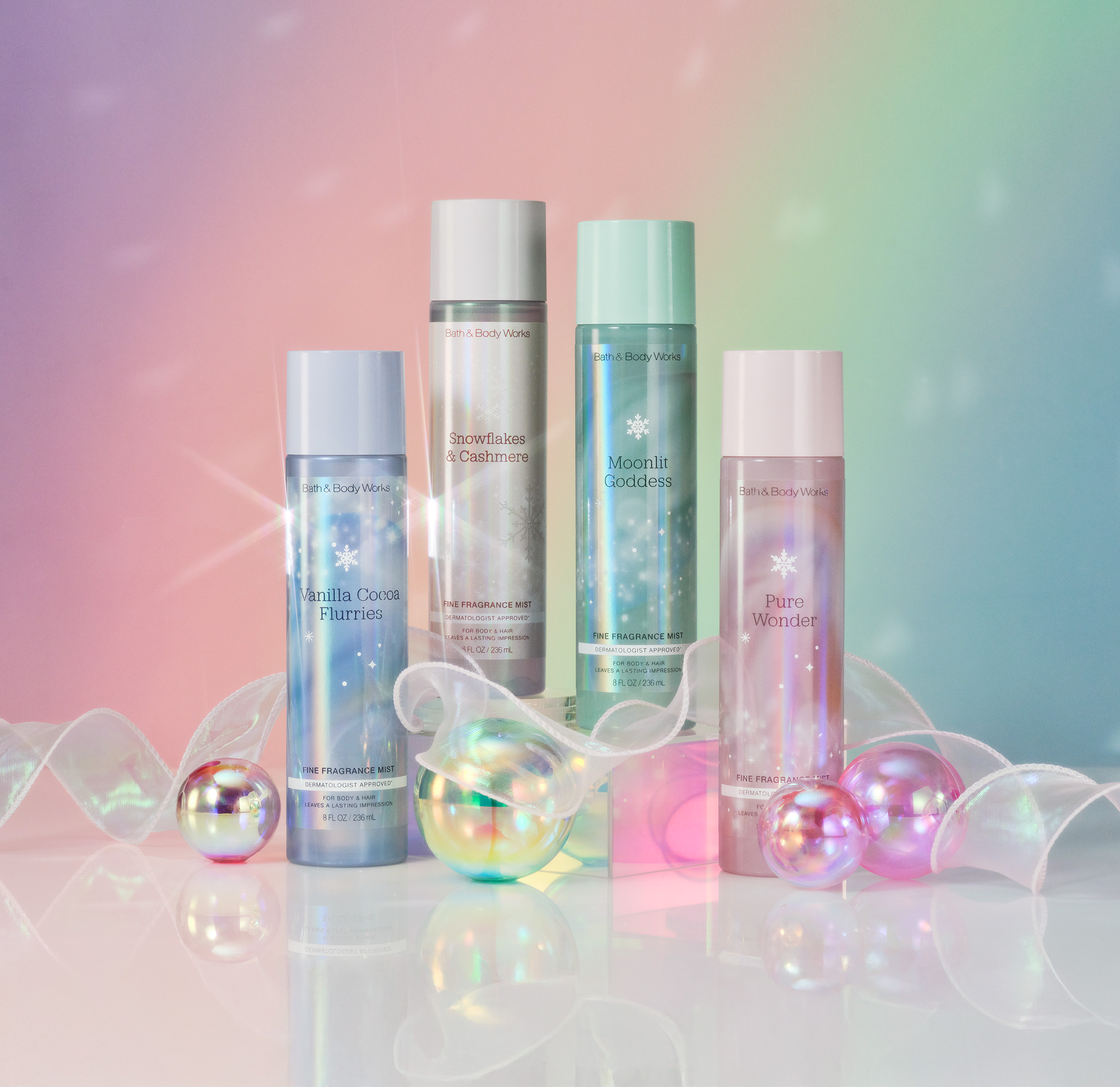 Bath & Body Works holiday fragrance assortment in the Season of Wonder campaign