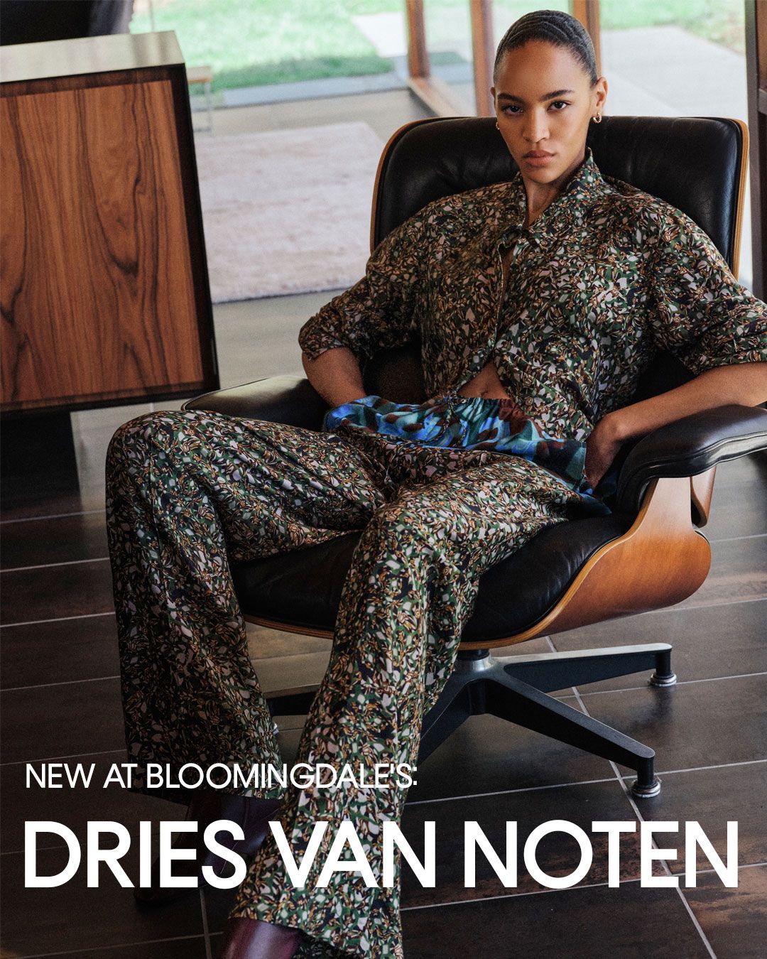 Bloomingdale’s promotional image announcing Dries Van Noten at its 59th Street flagship