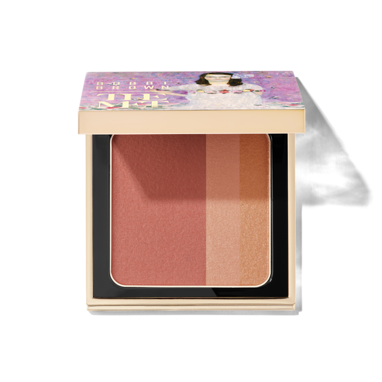 Bobbi Brown x The Met Brightening Blush compact featuring Klimt artwork
