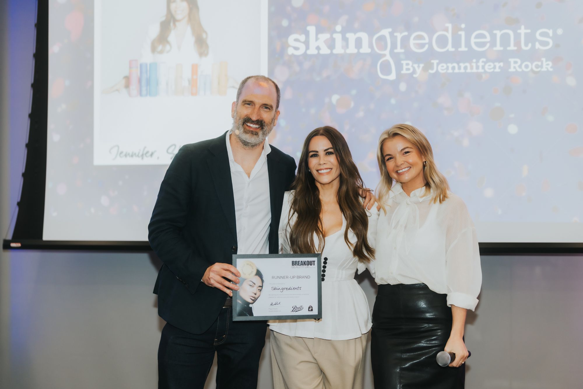 Skingredients receives runner-up recognition at BREAKOUT Beauty UK