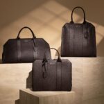 Brioni Barberini briefcase, tote and duffel in the launch campaign