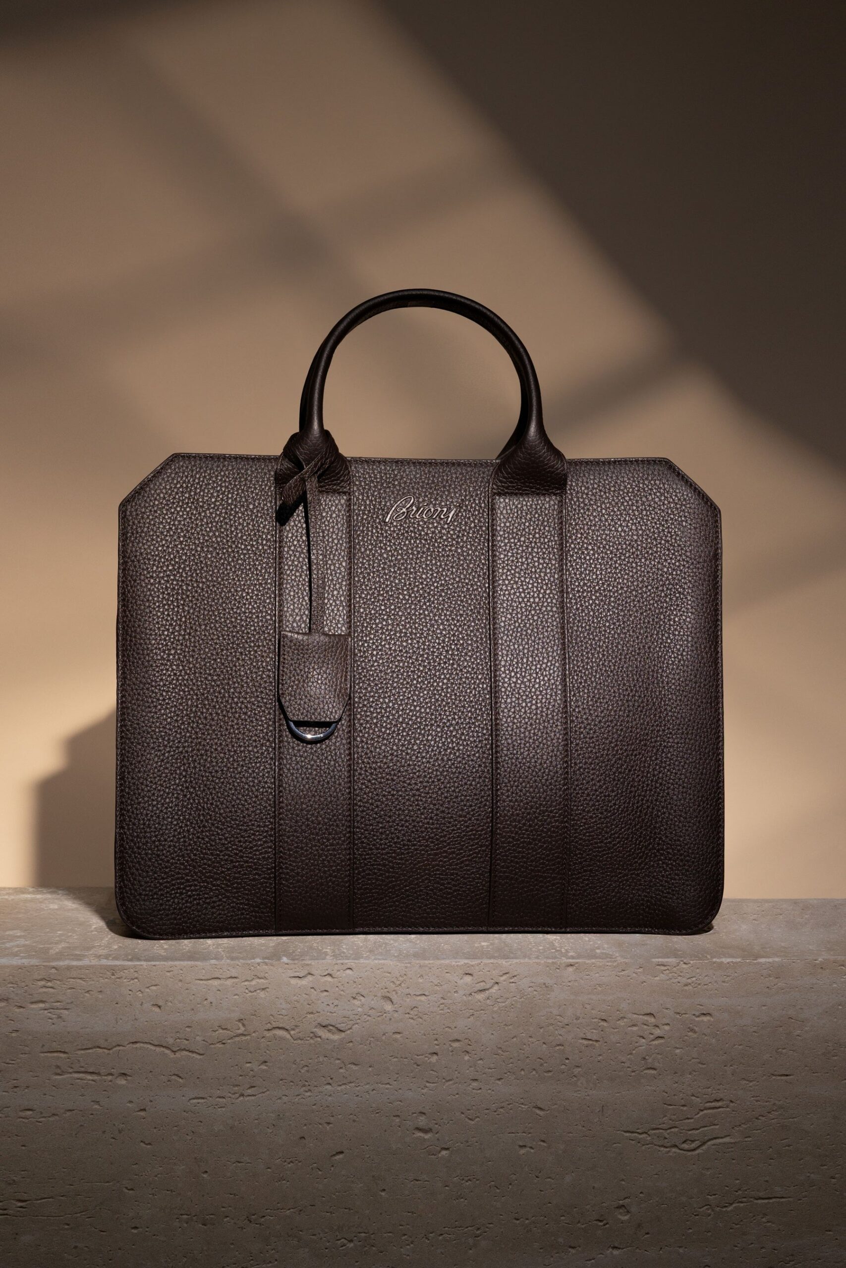 Brioni Barberini briefcase campaign photograph