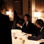 Brioni tailor demonstrates a jacket during the Tokyo Grand Tour presentation