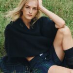 Jean Campbell wearing black Burberry knitwear at Longleat House