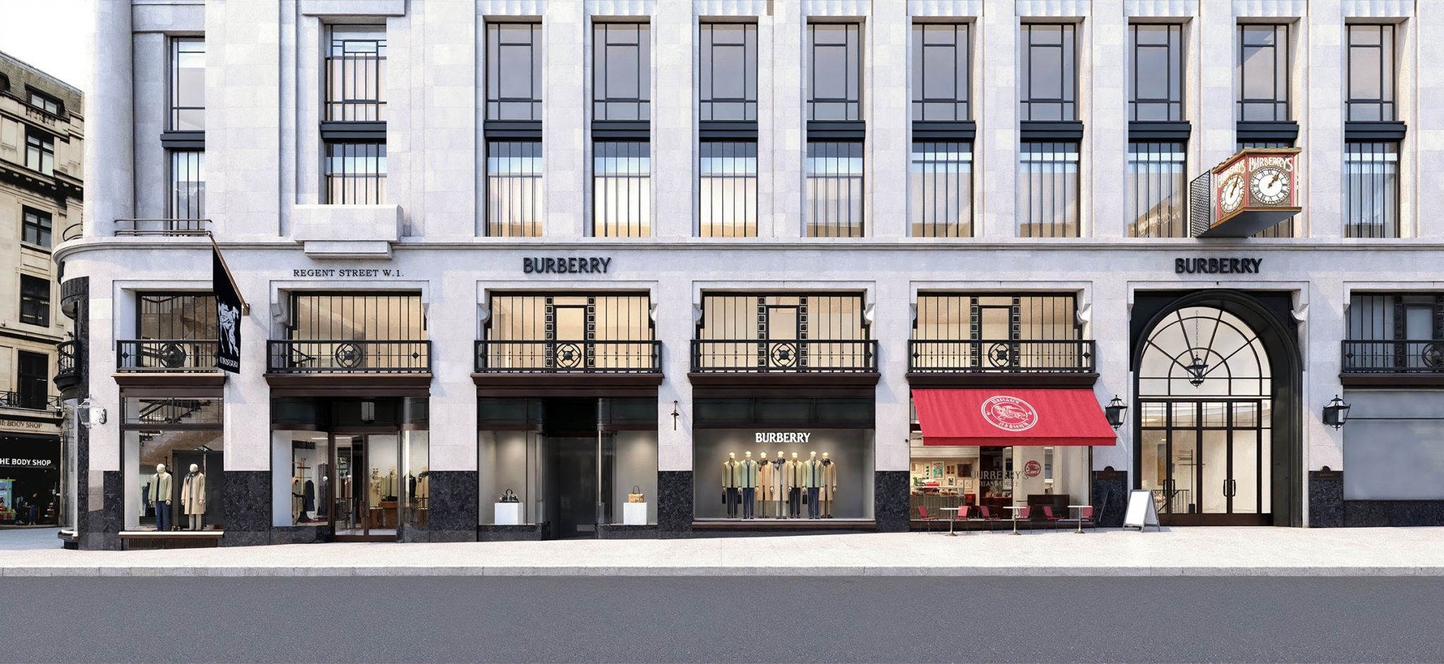 Proposed Burberry House Regent Street exterior