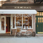 Burberry anniversary activation at the Air Mail Newsstand on Hudson Street