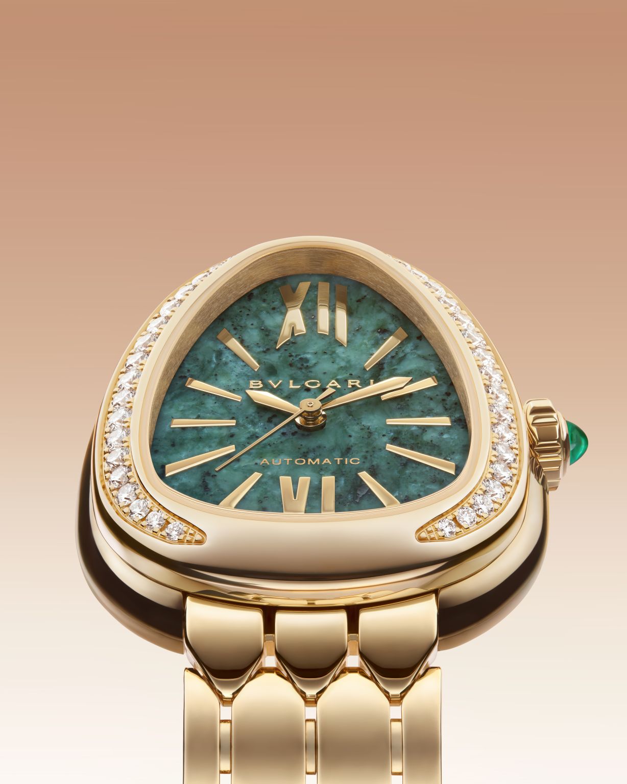 Bvlgari: Unique green-marble Serpenti for TimeForArt