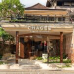 CHAGEE Bali teahouse exterior with planting and timber-toned façade