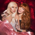 Christina Aguilera and Charlotte Tilbury in the brand's 2026 Hollywood Holiday Wonderland campaign
