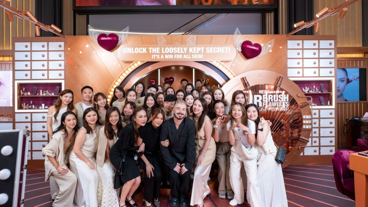 Guests at Charlotte Tilbury’s House of Airbrush Flawless pop-up in Hong Kong