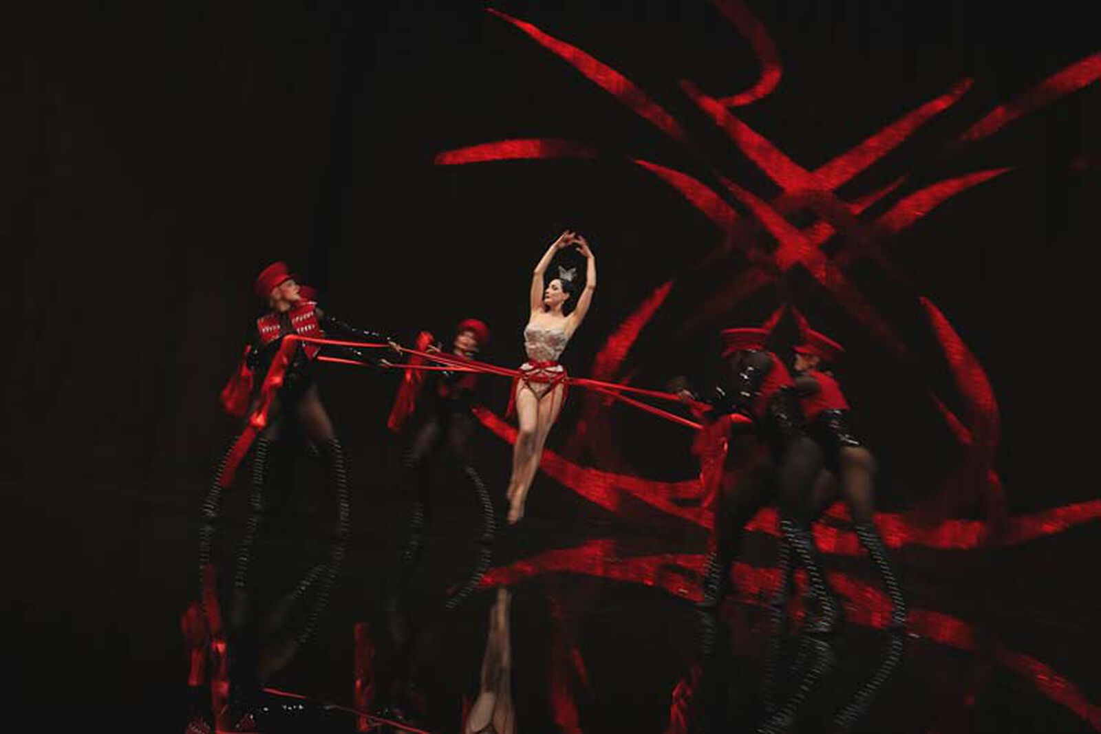 Dita Von Teese and dancers in the Eternal Youth Spring Summer 2027 presentation