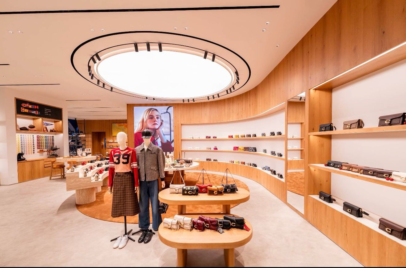 Interior of the Coach Chengdu IFS flagship store