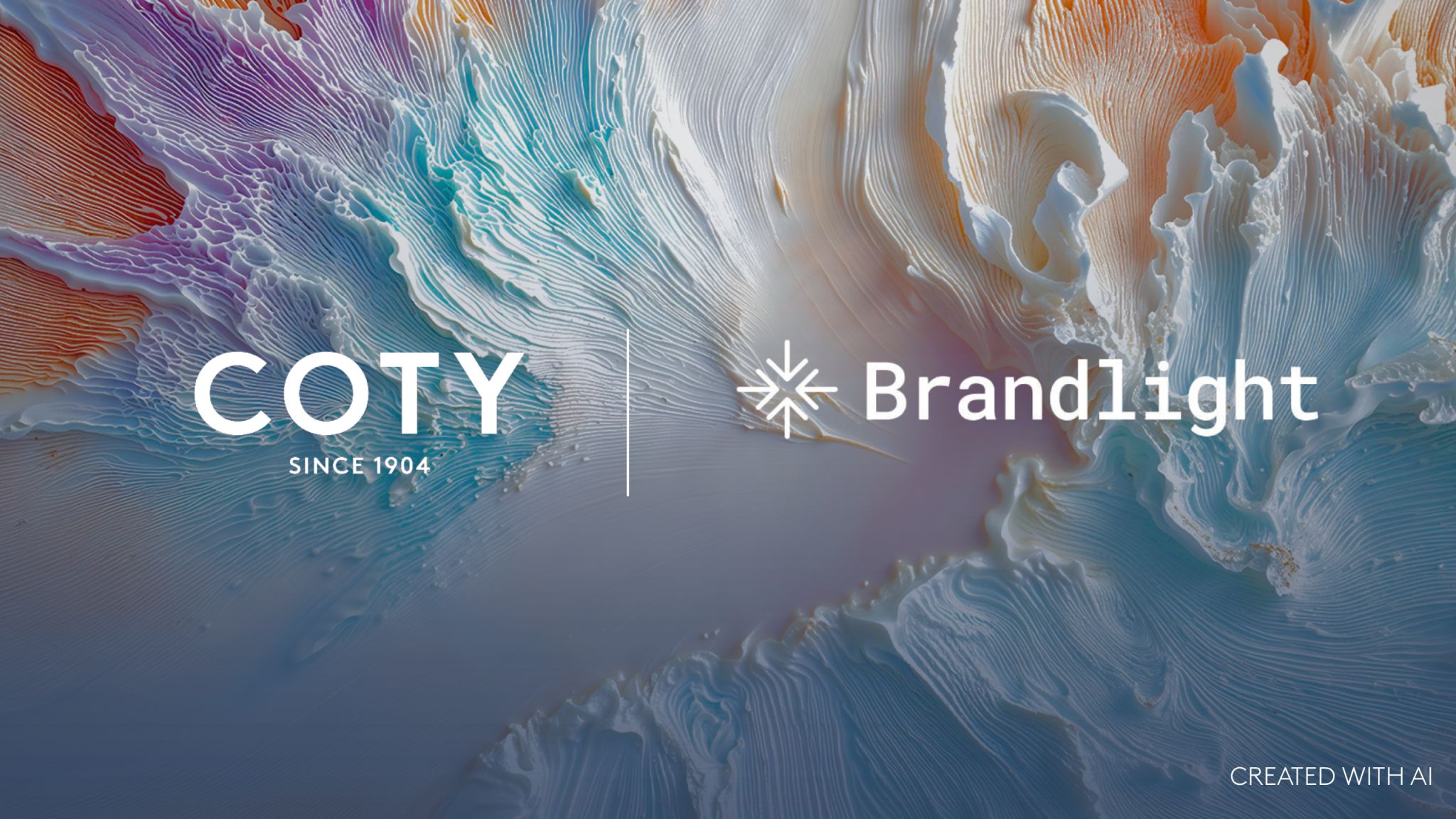 AI-created Coty and Brandlight partnership graphic