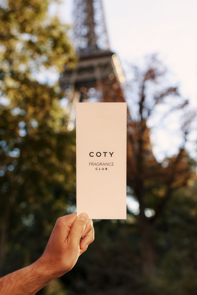 Coty Fragrance Club event invitation in Paris