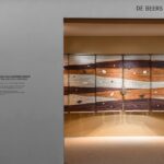 Entrance and illuminated displays in De Beers’ On the Birth of a Diamond installation