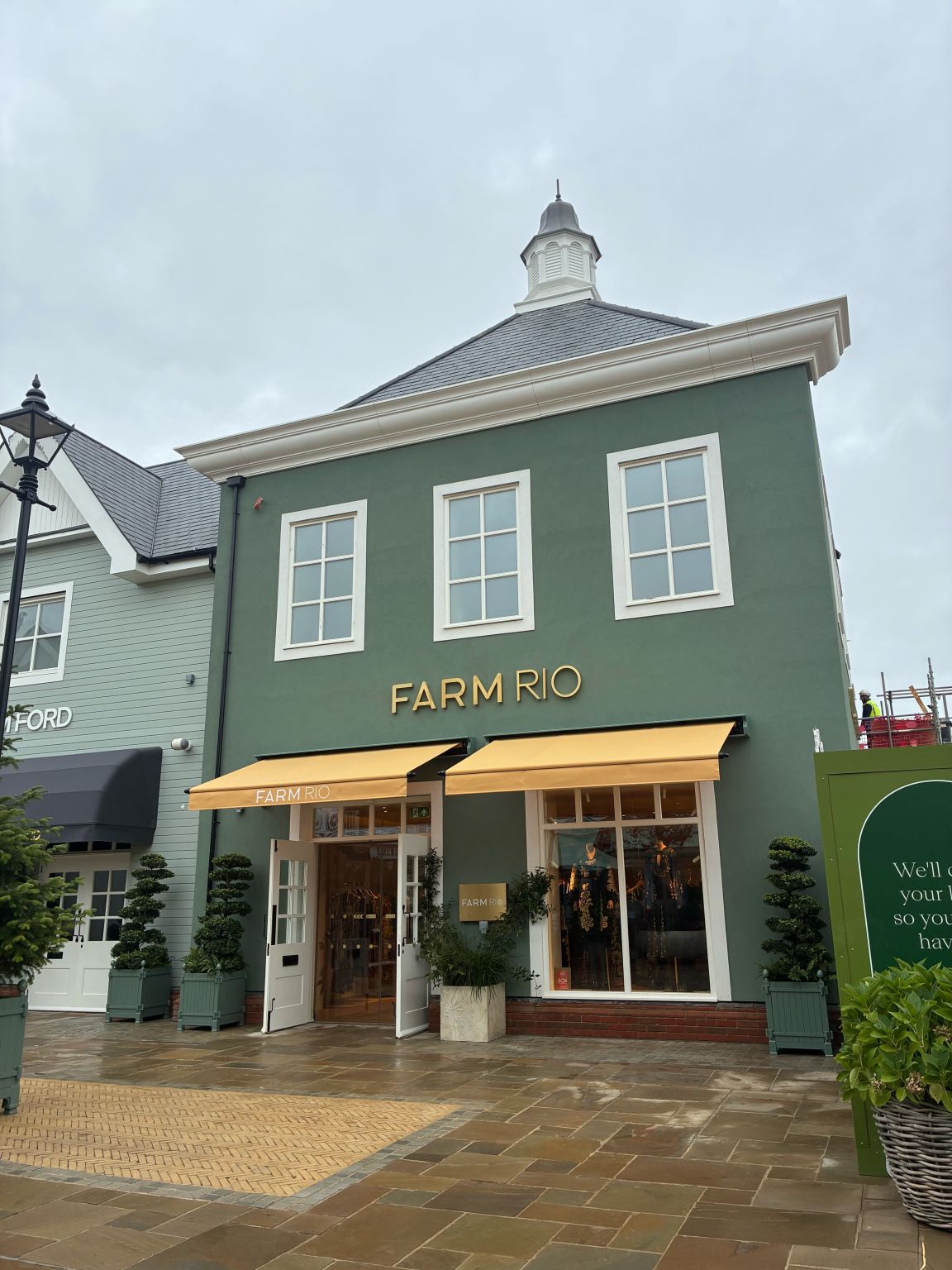 FARM Rio permanent store facade at Bicester Village