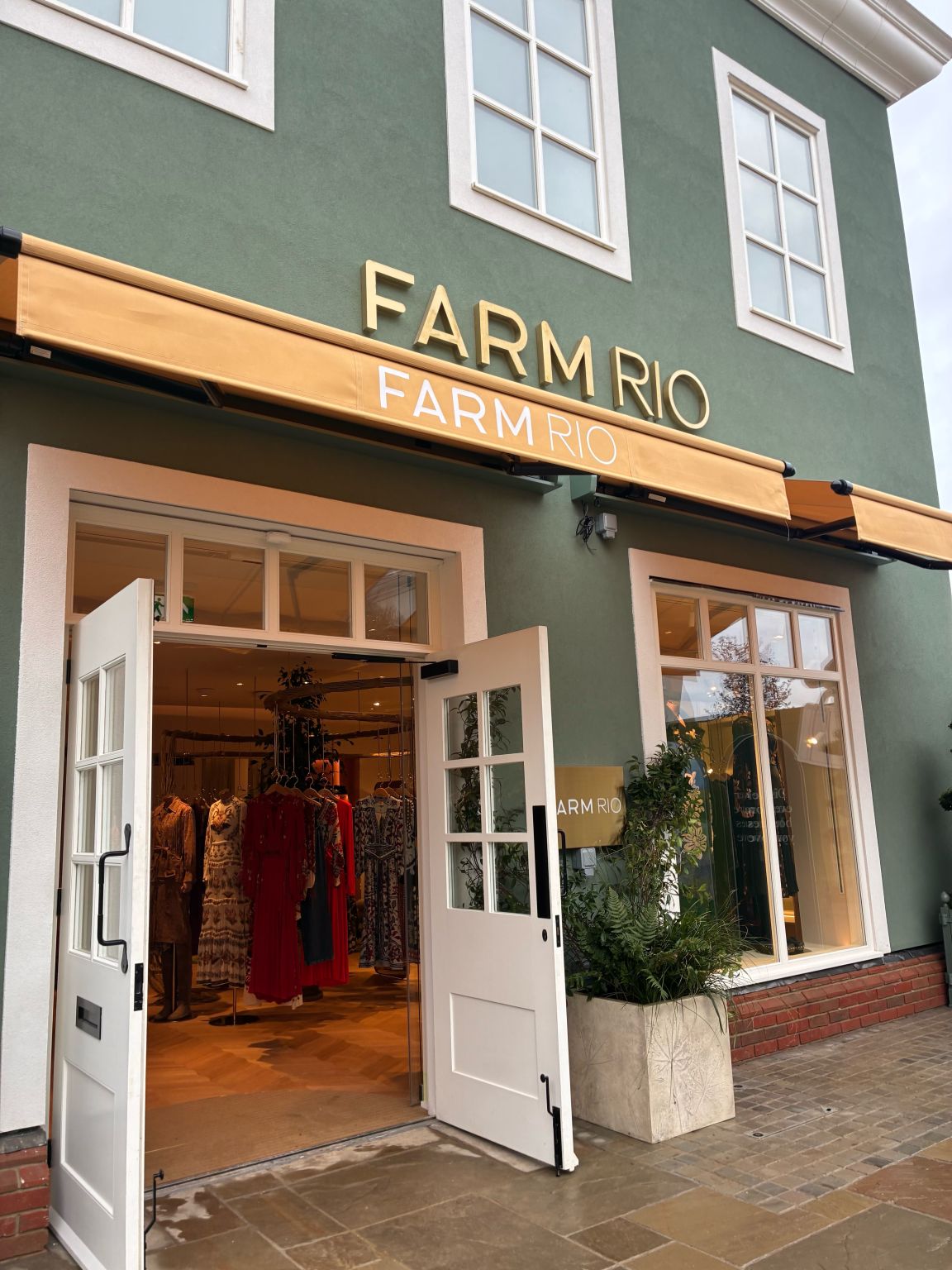 Entrance to the FARM Rio Bicester Village boutique