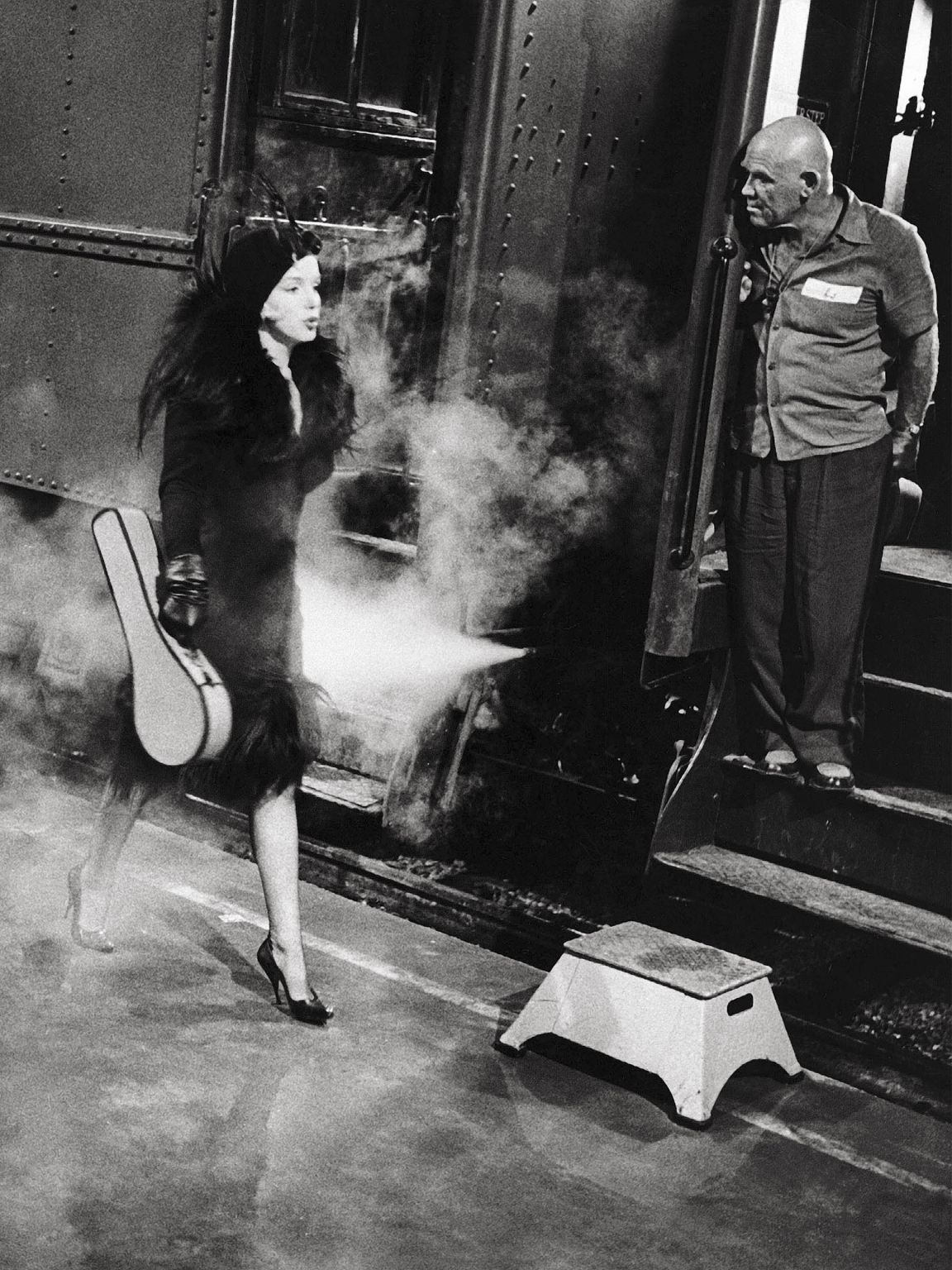 Archival black-and-white photograph supplied by Ferragamo