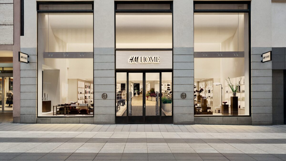 Exterior of the renovated H&M HOME Stockholm flagship