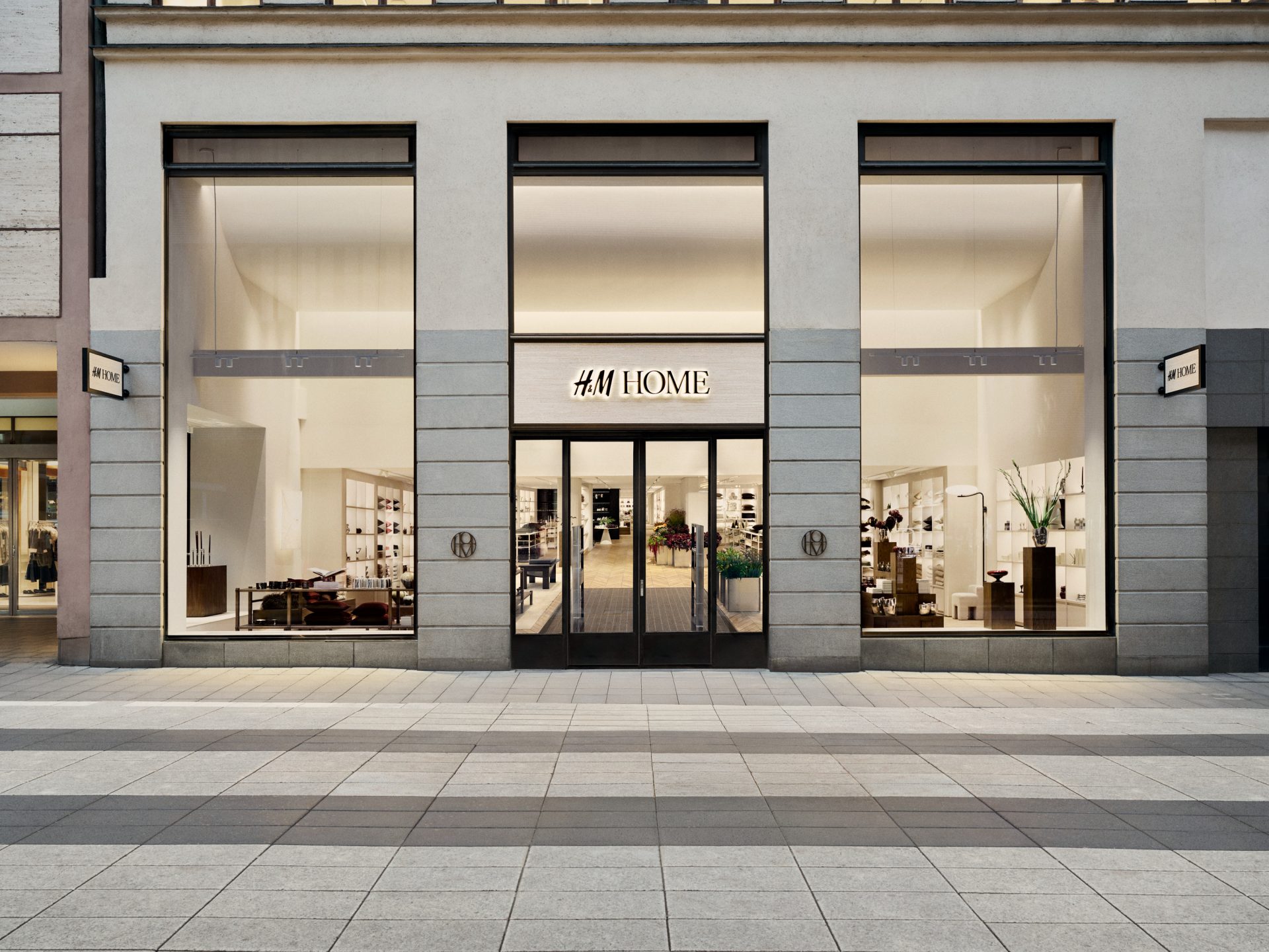 Exterior of the renovated H&M HOME Stockholm flagship