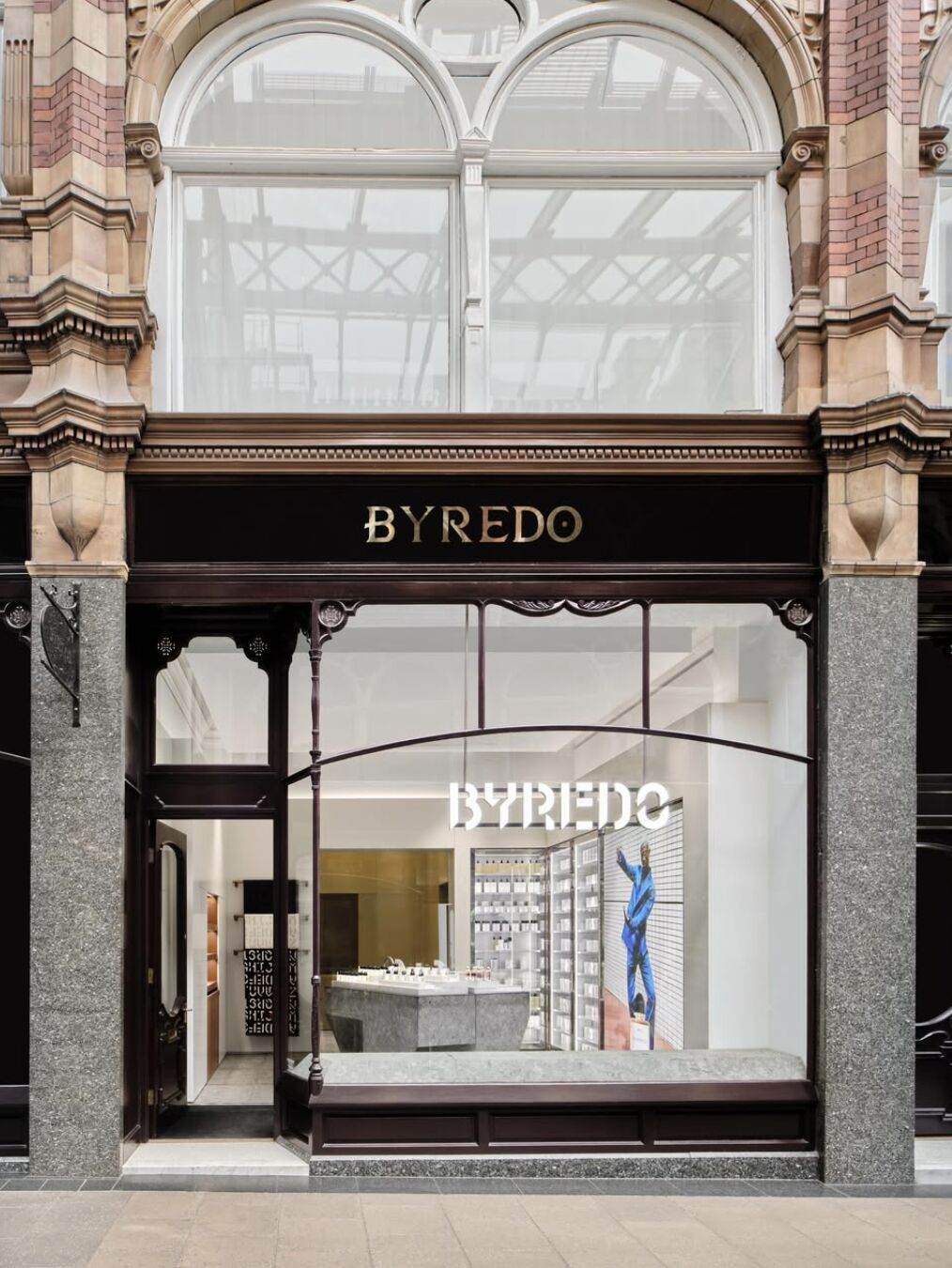 Byredo storefront at Unit 36 in Leeds Victoria Quarter