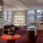 Jimmy Choo de Bijenkorf Amsterdam interior with Winter Bloom seating and flooring