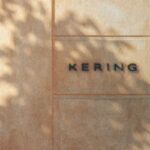 Kering signage in the company's model-protection charter announcement