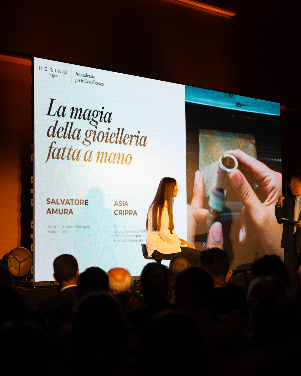 Presentation on handcrafted jewelry at Kering's academy opening