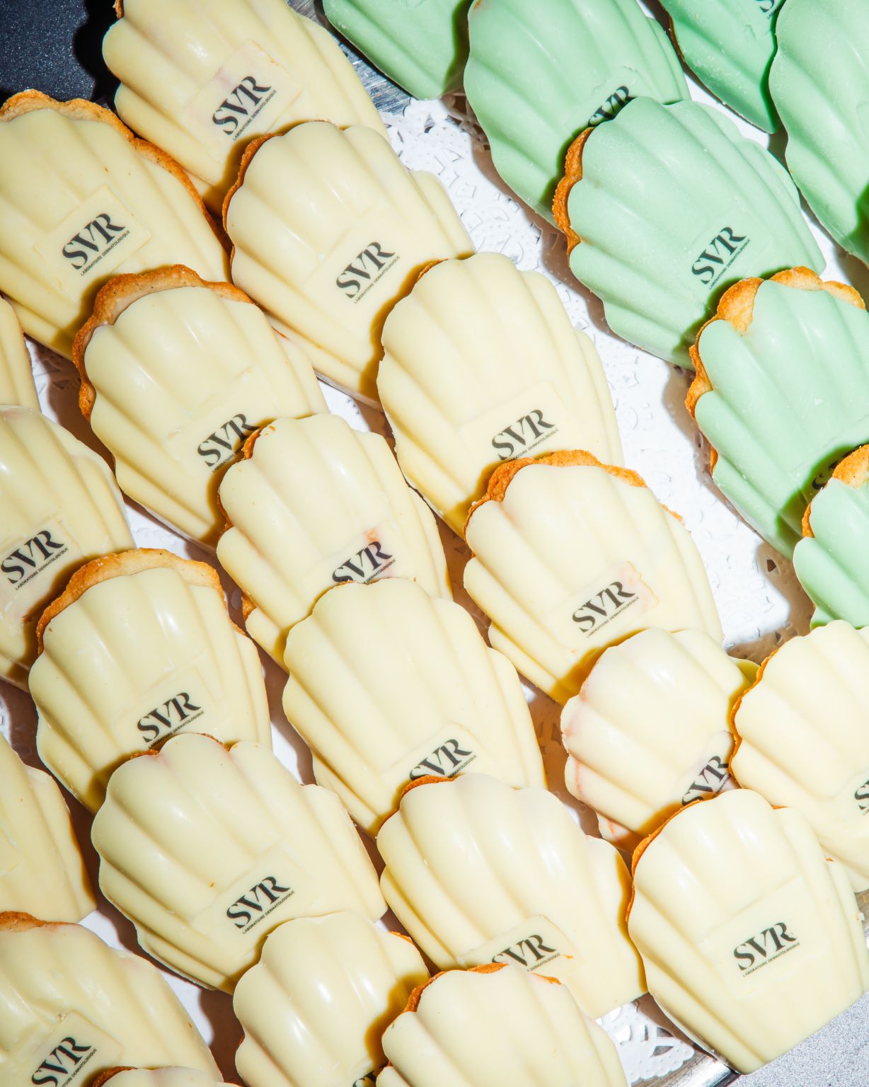 SVR-branded shell-shaped pastries served at the New York launch event