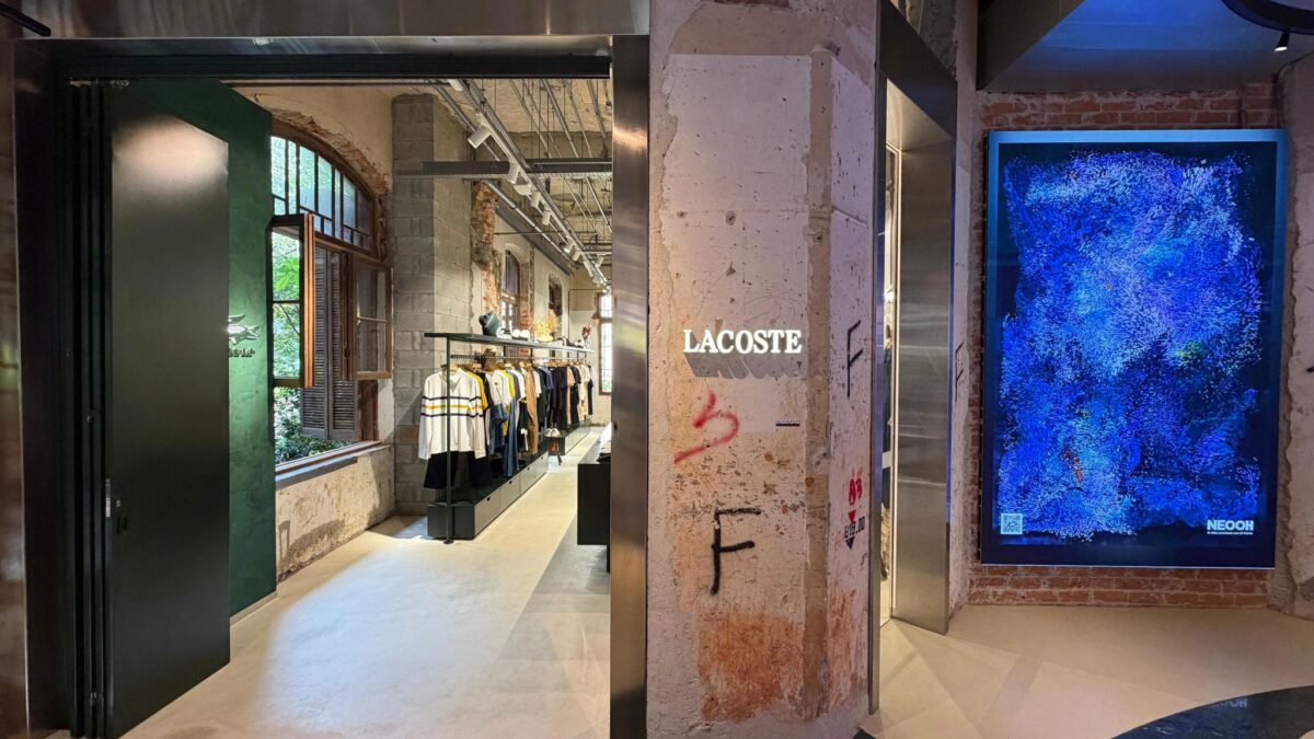 Lacoste store at Mata Lab in Cidade Matarazzo, São Paulo