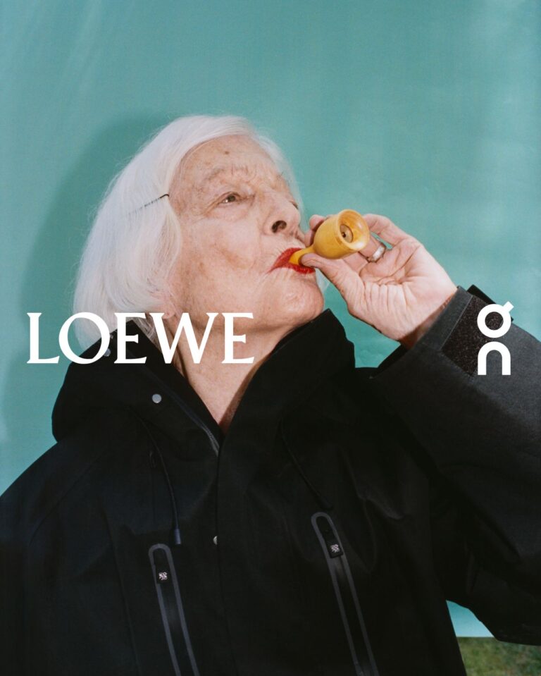 Joan Jonas in the LOEWE and On Fall Winter 2026 campaign