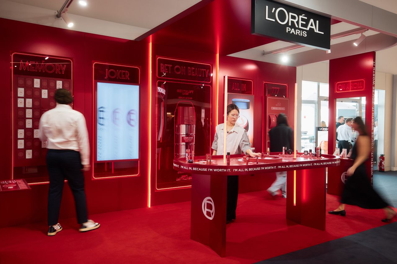 L’Oréal Paris interactive space at the Destination Beauty showcase in Cannes