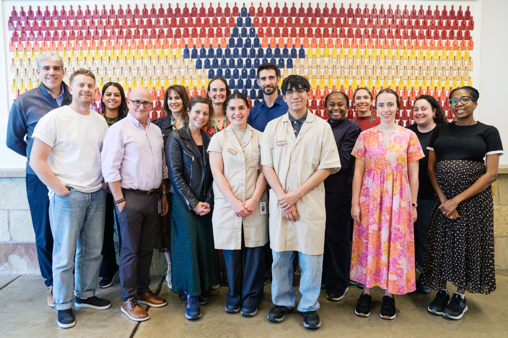 Participants and team members at Louis Vuitton’s Rochambeau atelier