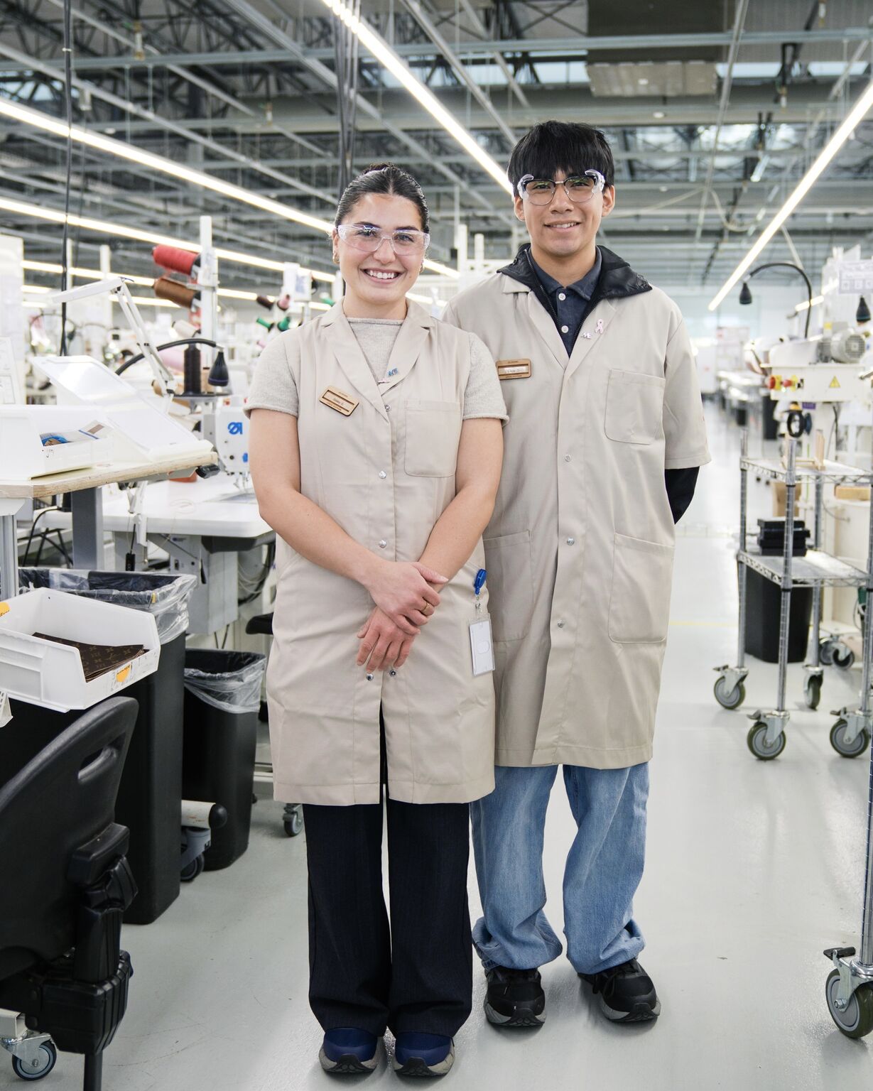 Apprentices at the Louis Vuitton Rochambeau atelier in Texas
