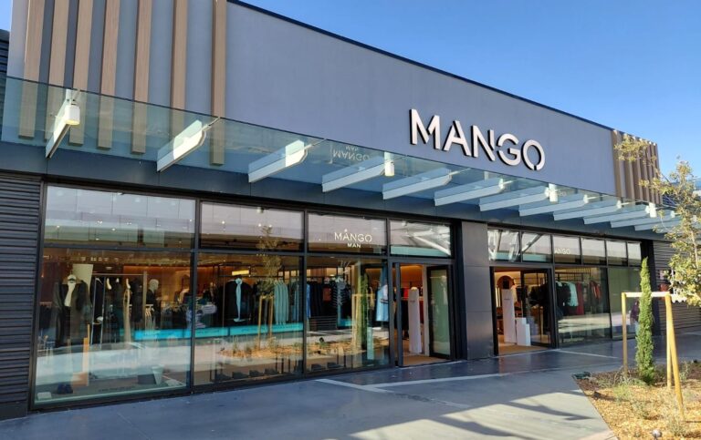 Exterior of Mango's new store at Parma Promenade in Italy